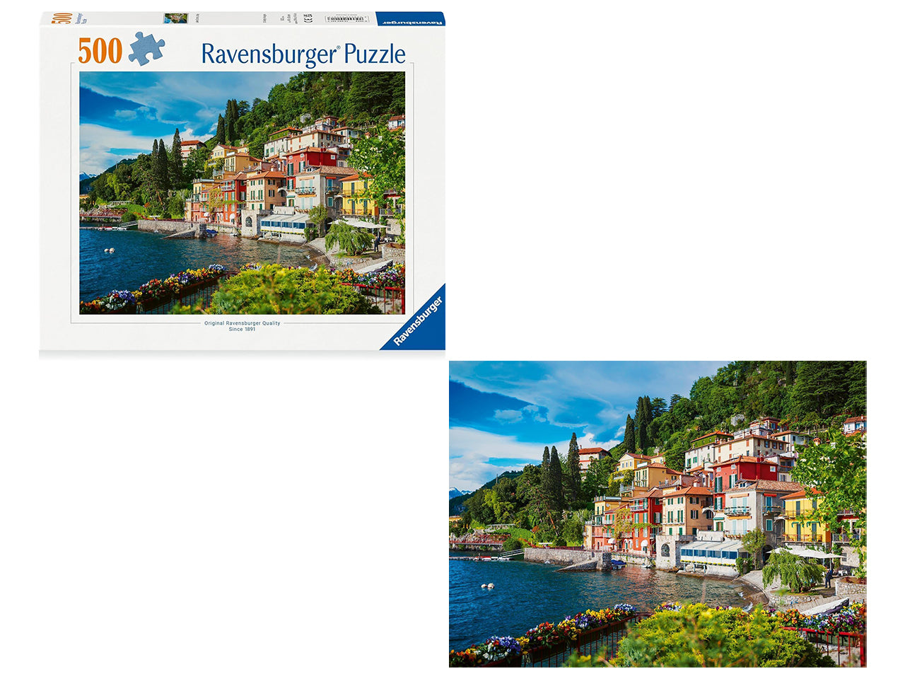Puzzle 1000 Pezzi, Lago di Como - Ravensburger