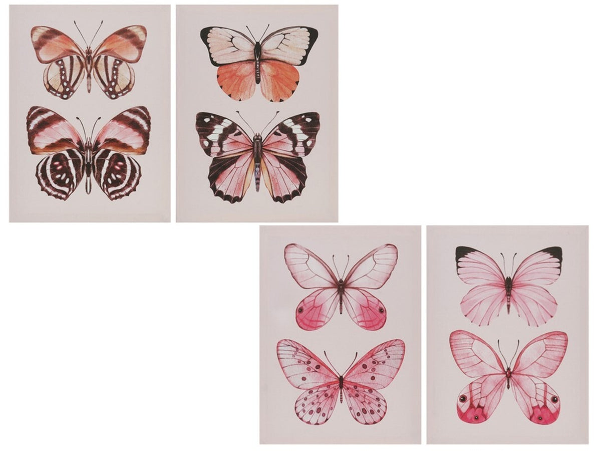 Quadro farfalle 30x40x1,5cm in 4 assortimenti $