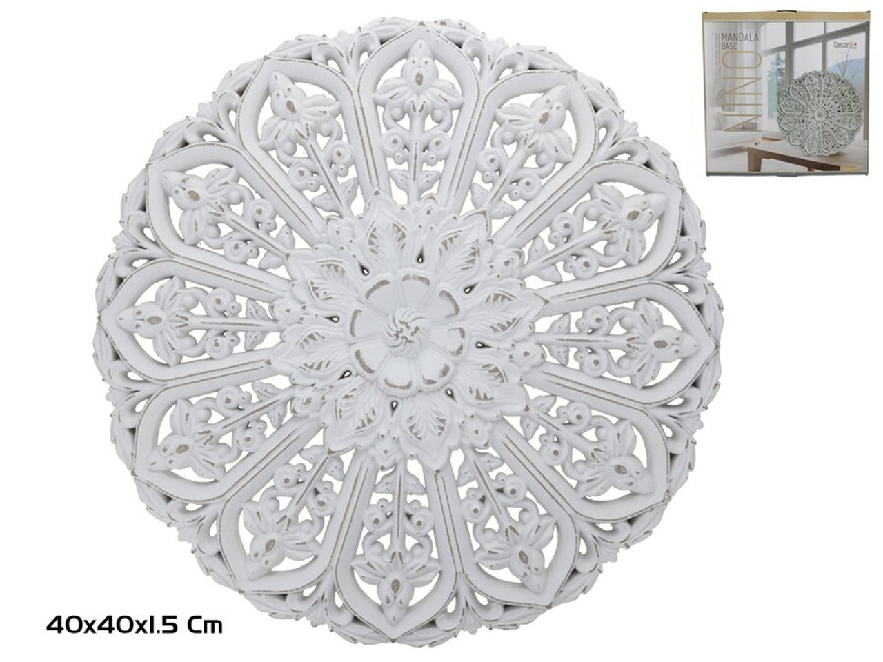 Base mandala mdf 40x1,5x40cm