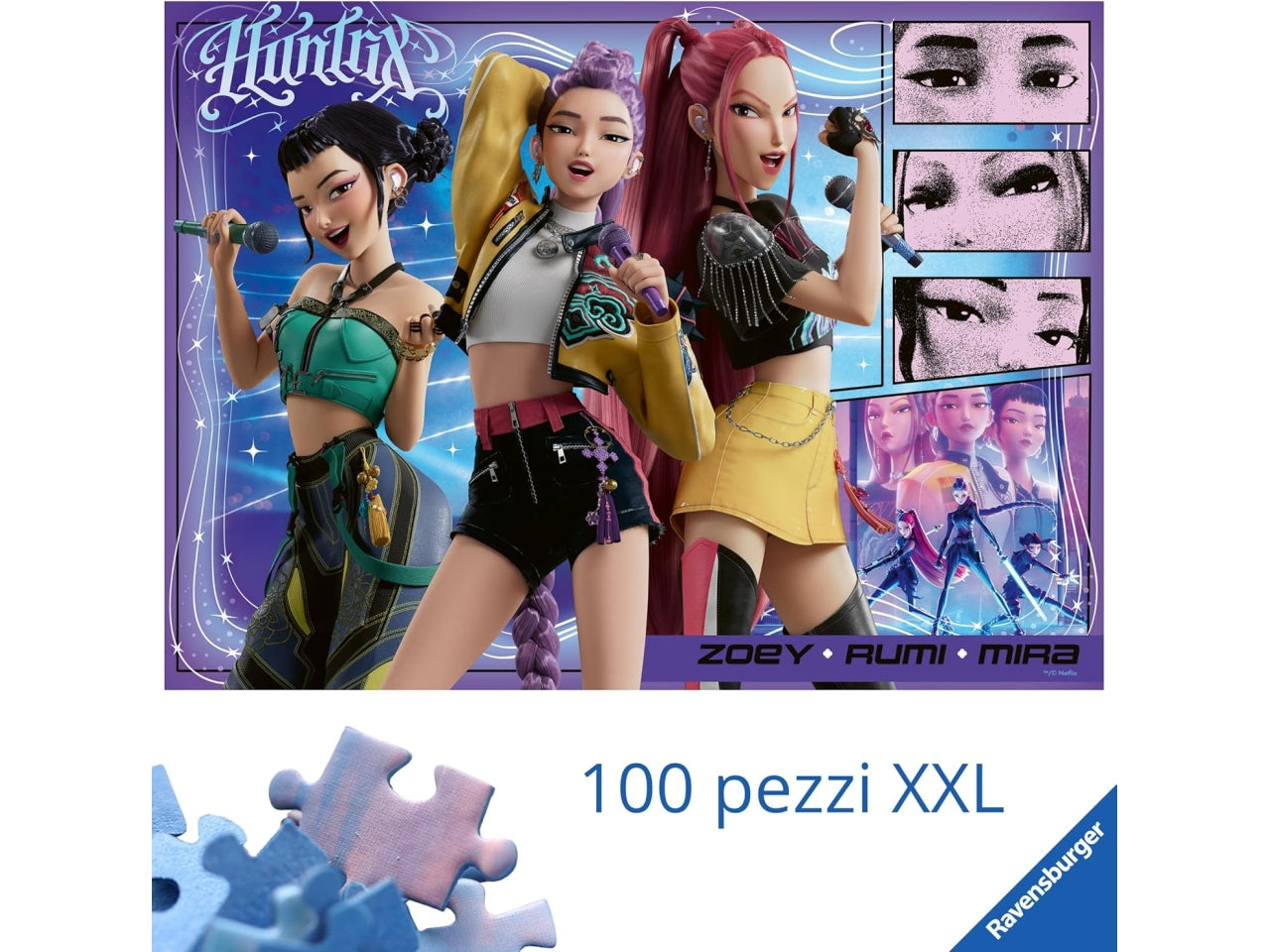 Puzzle 100pz K-Pop Demon Hunters formato maxi