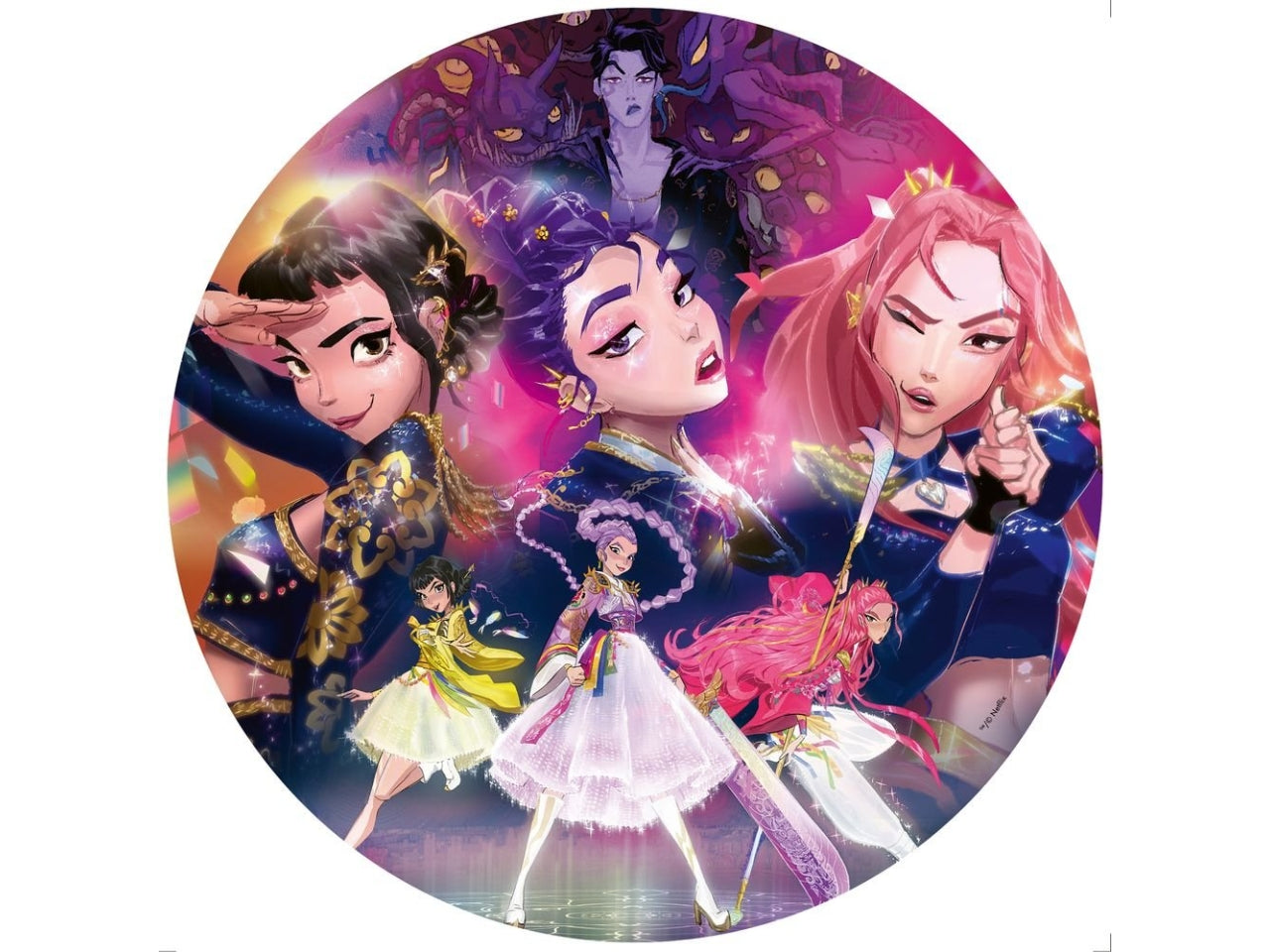 Puzzle 500pz K-Pop Demon Hunters Round