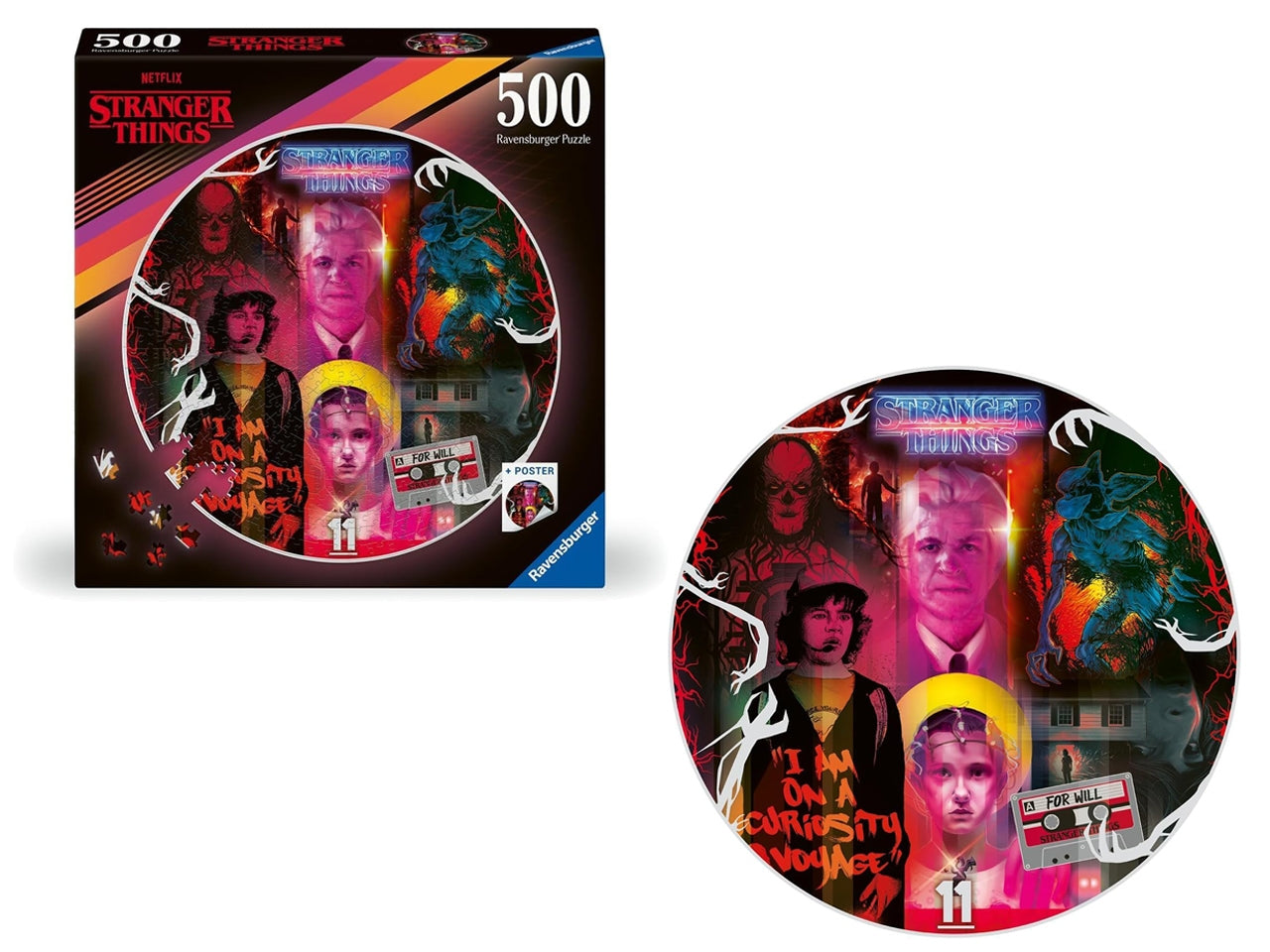 Puzzle 500 pezzi Stranger Things Round