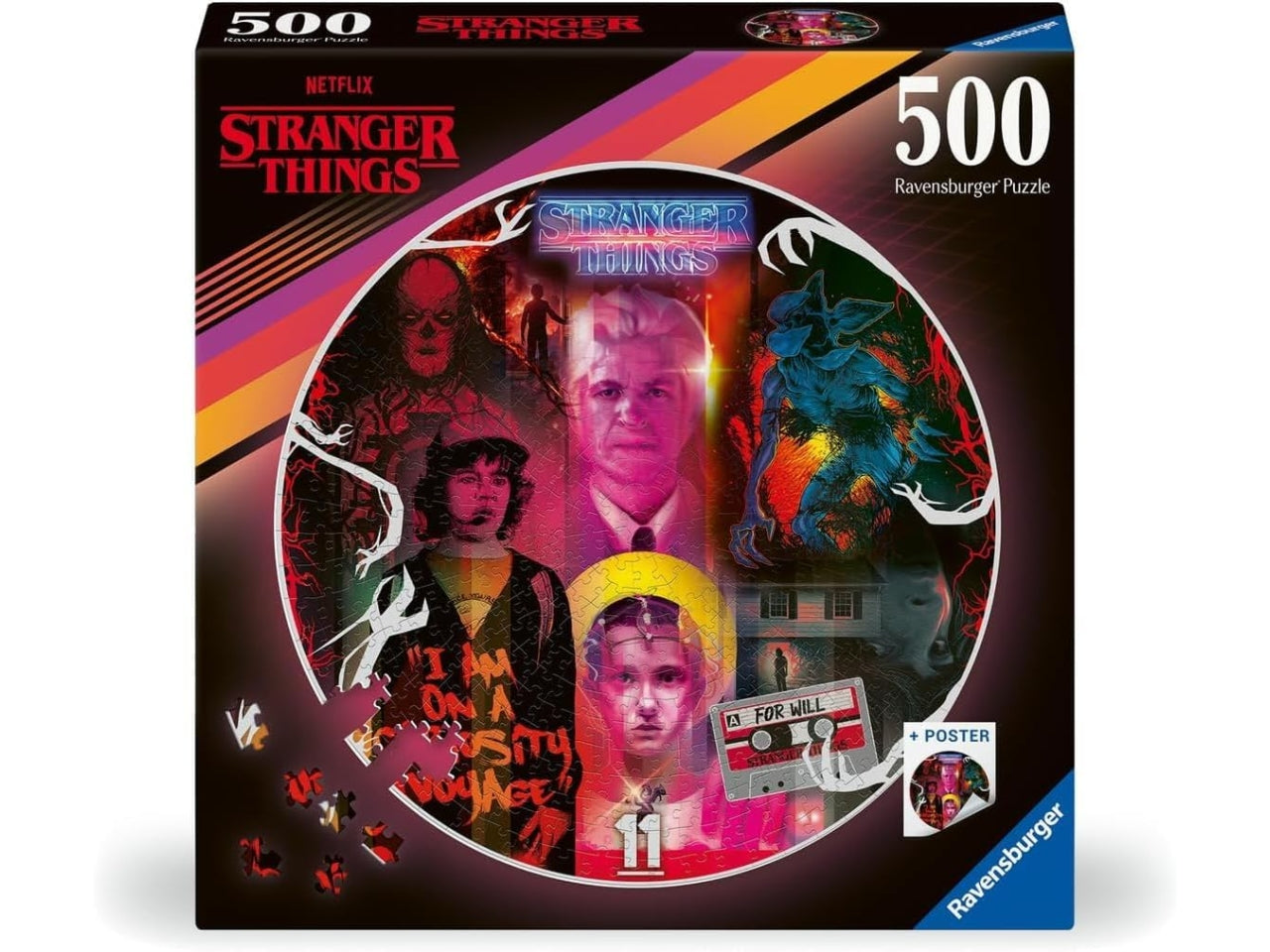 Puzzle 500pz Stranger Things Round