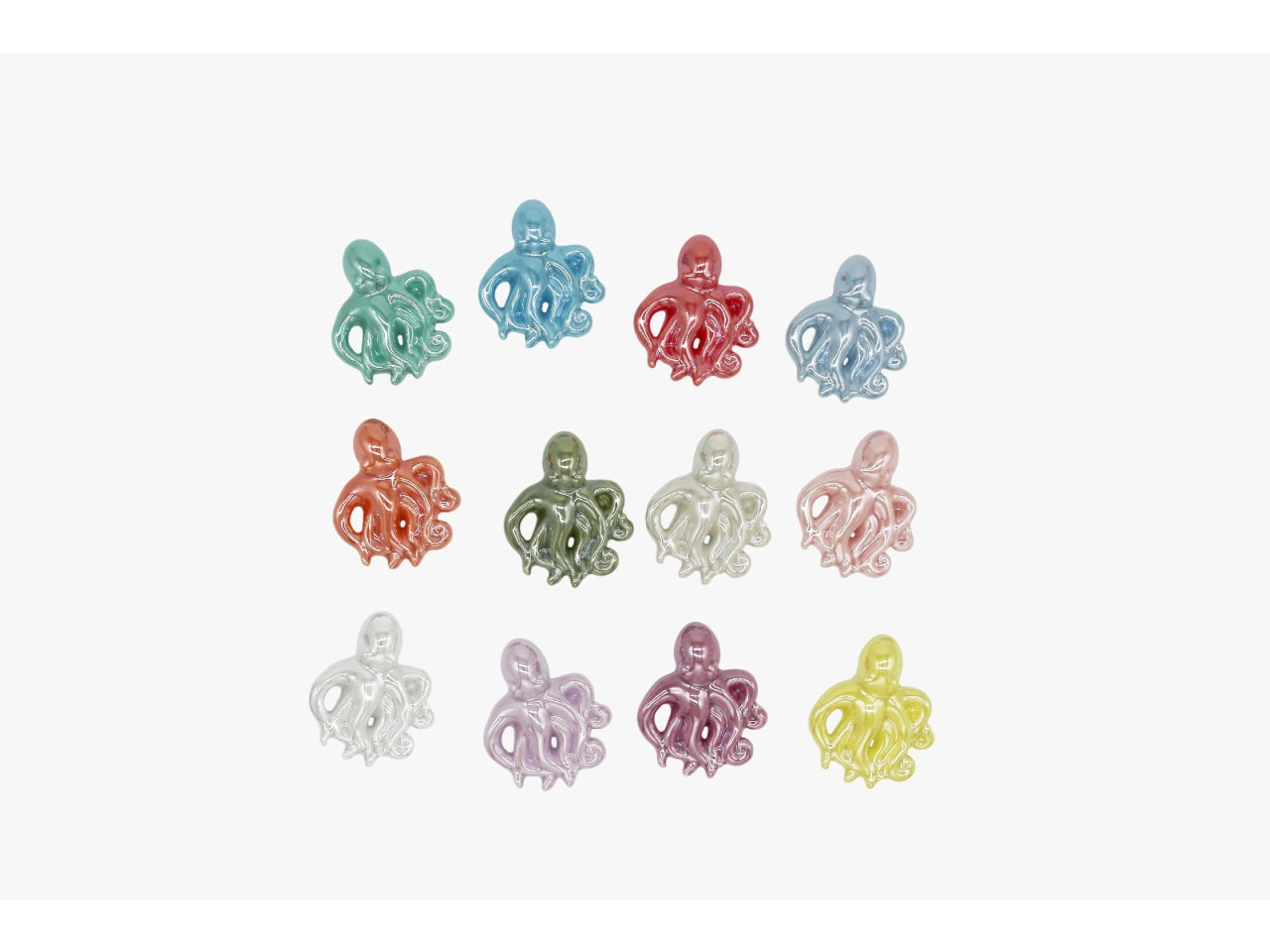 Magnete polipo perlato in colori assortiti