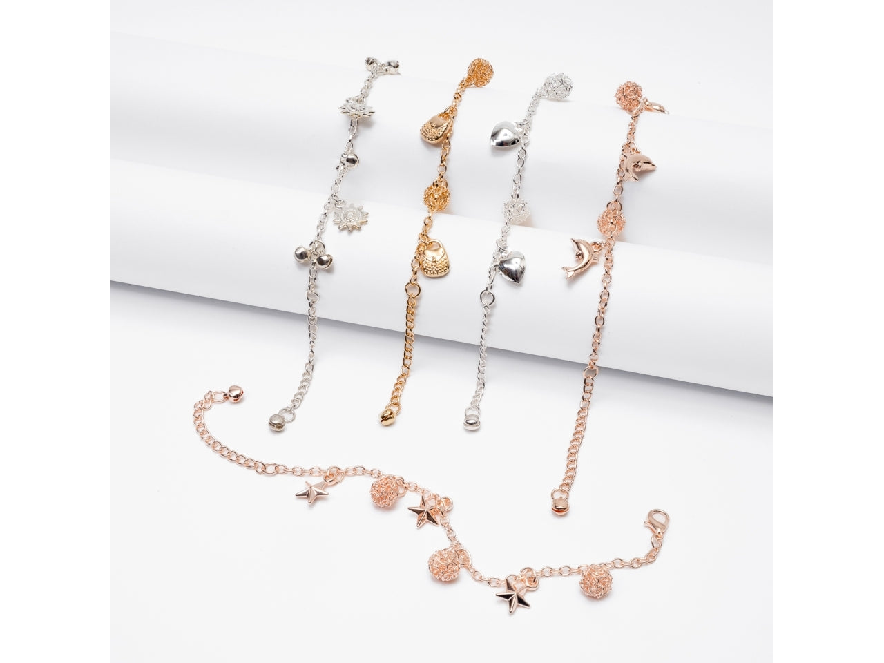 Bracciale silver multi charms