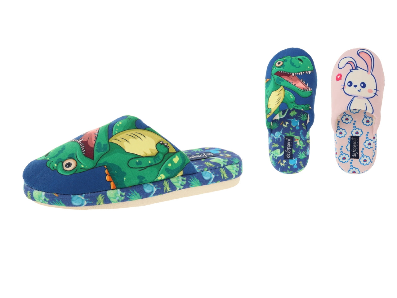 Pantofola Roma per bimbi, taglie dal 28/29 al 34/35nei colori blu e rosa