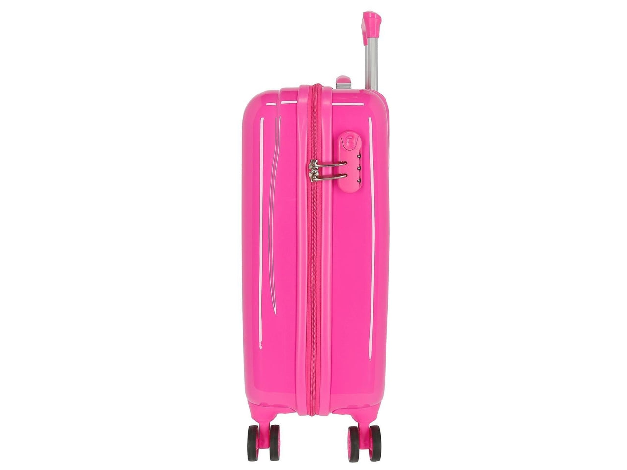 Roll road valigia in abs 55cm 4 ruote little me unicorn