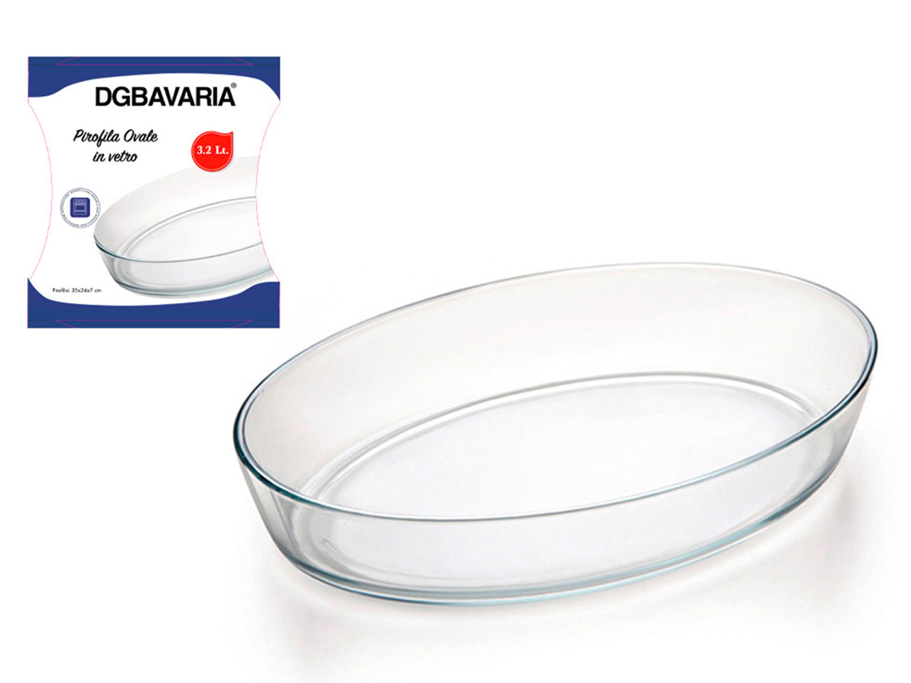 Pirofila ovale 3lt