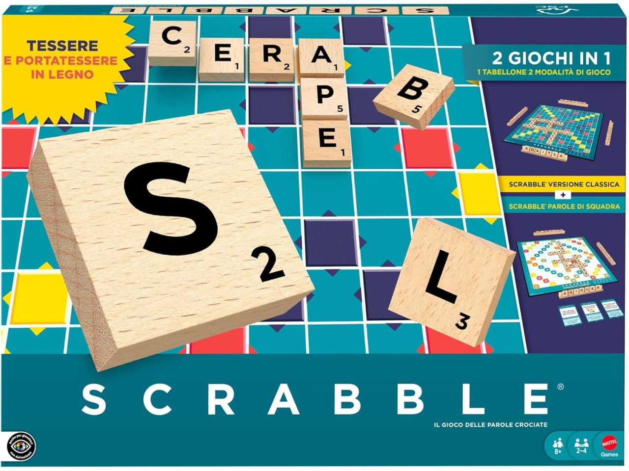 Gioco Scrabble in legno