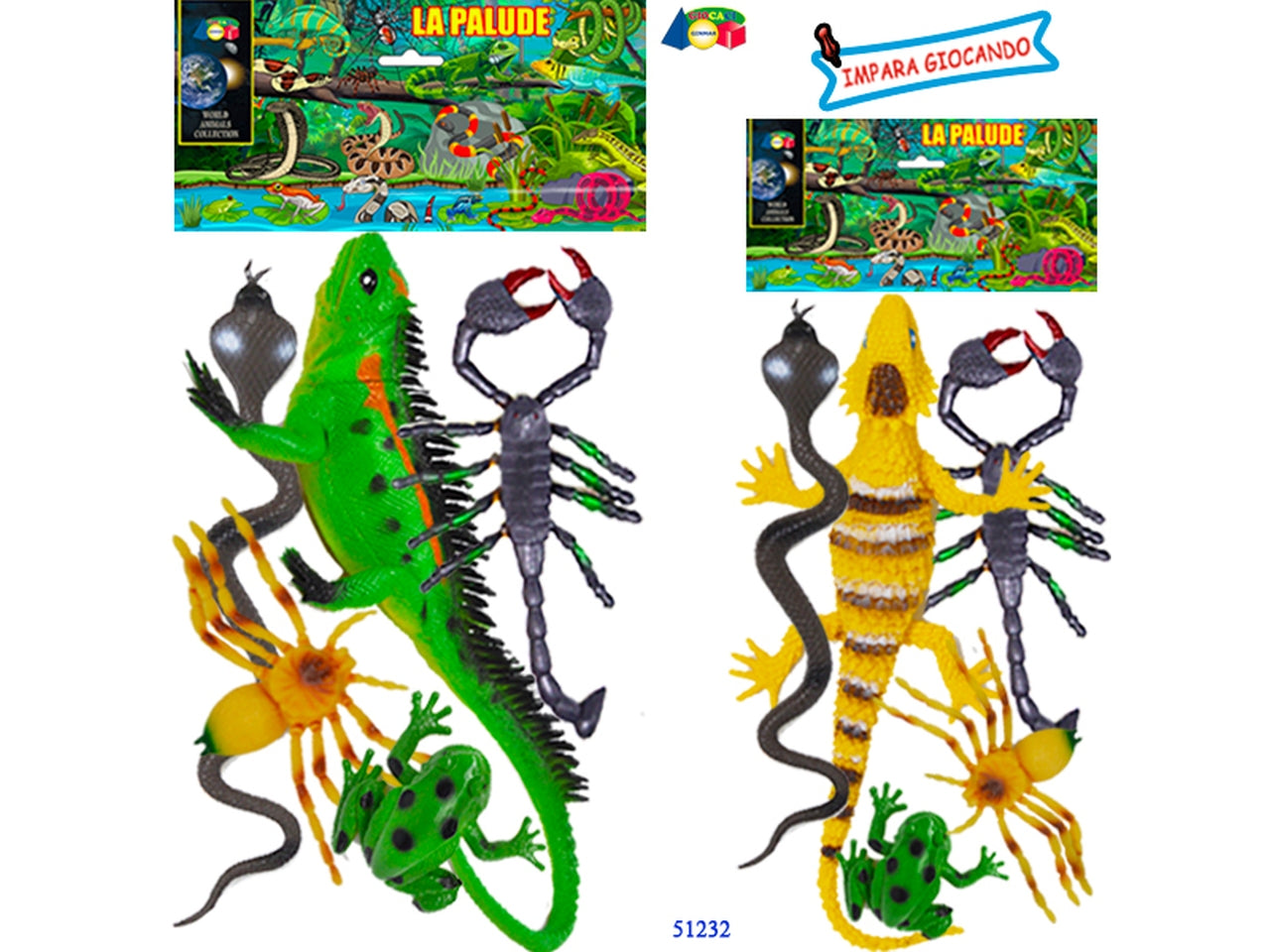 La palude con iguana grande assortiti