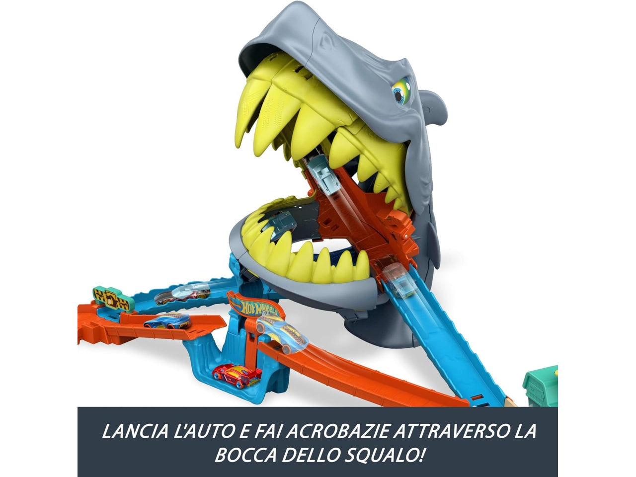 Hot Wheels pista attacco al mega squalo