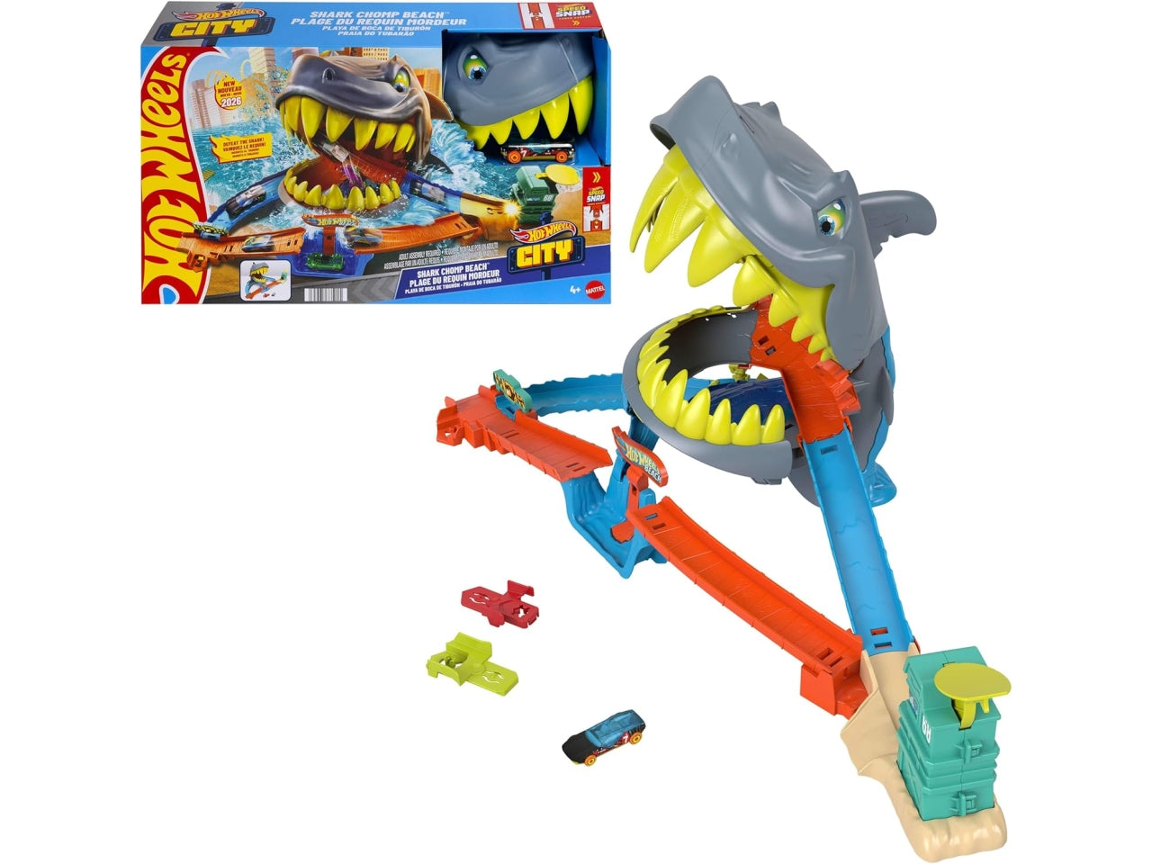 Hot Wheels pista attacco al mega squalo