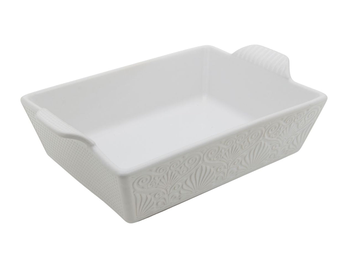Miba pirofila rettangolare 24x16cm bianca
