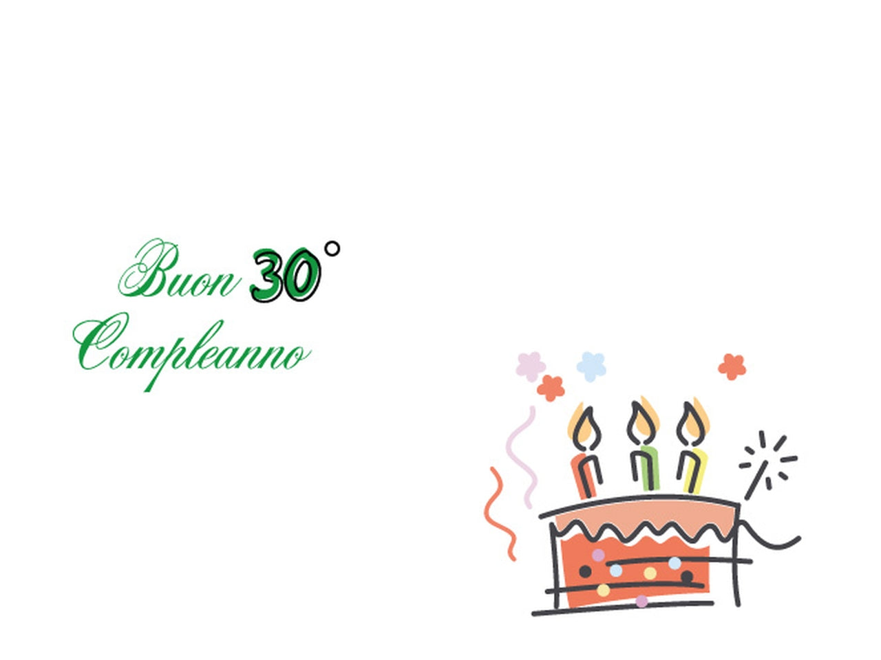 Biglietto 30anni flashcard 097