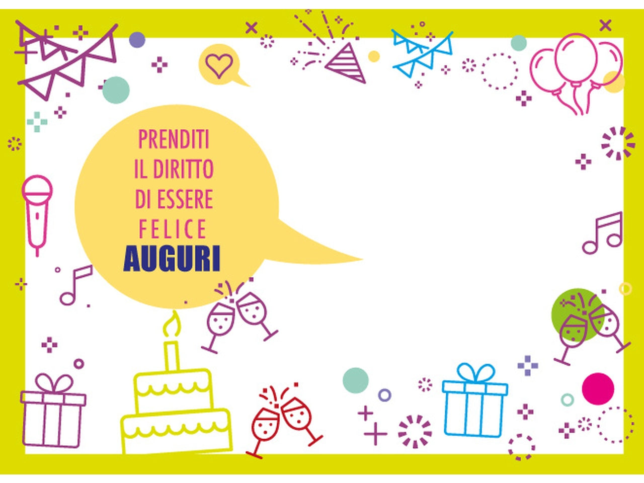 Biglietto buon compleanno flashcard 041