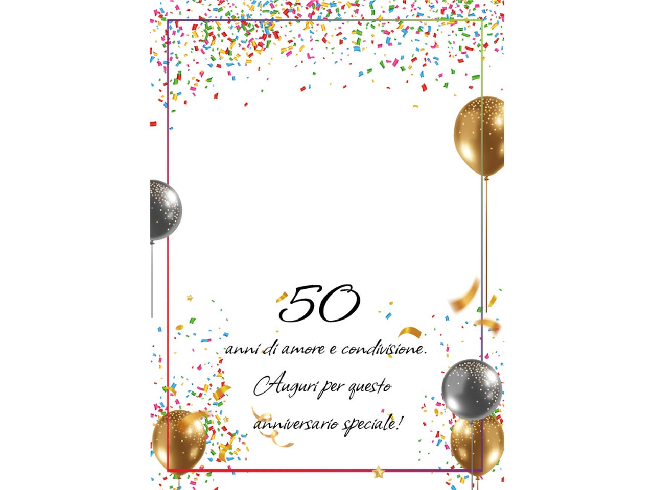 Biglietto anniversario 50anni flashcard 010