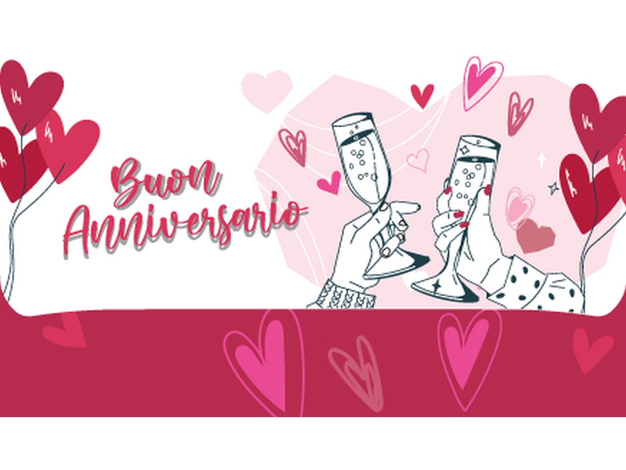 Biglietto portasoldi anniversario flashcard 003