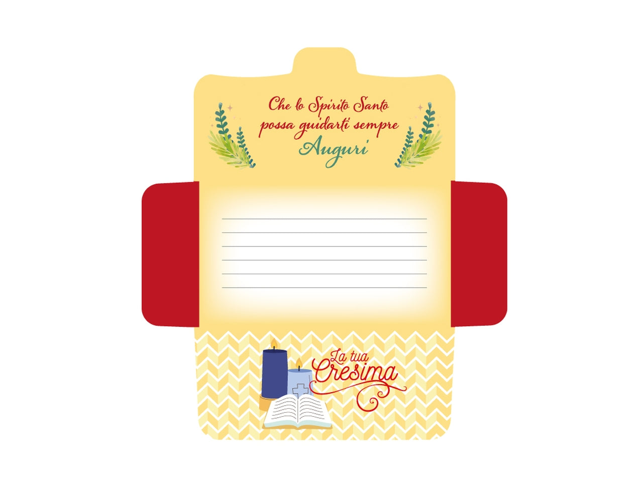 Biglietto portasoldi cresima flashcard 010