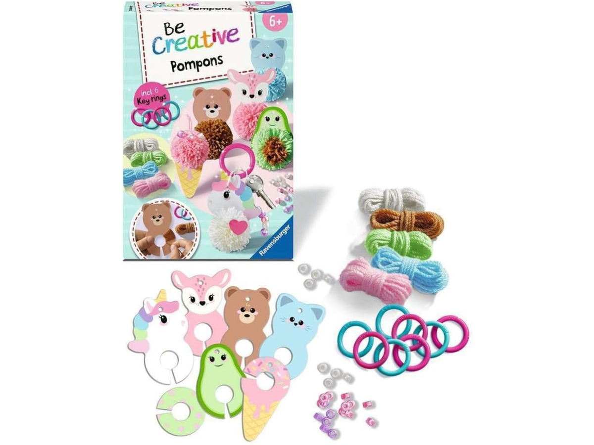 Be creativemidi ponpon kawaii portachiavi