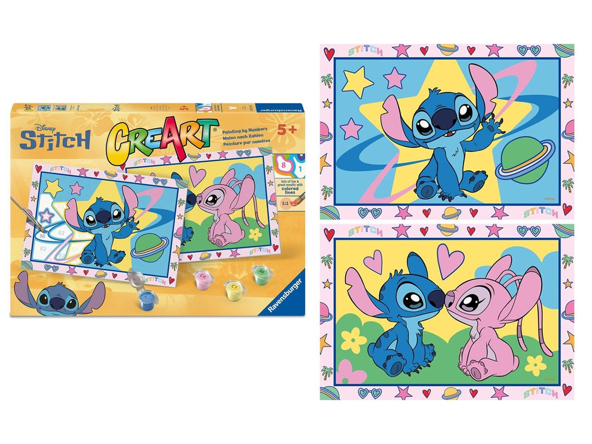 Creart serie junior 2 x stitch e angel