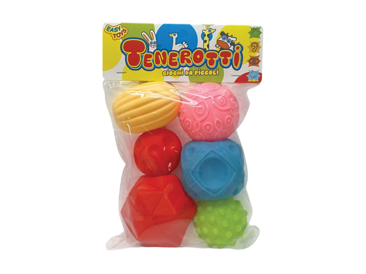 Tenerotti 6 pz palle con differenti forme