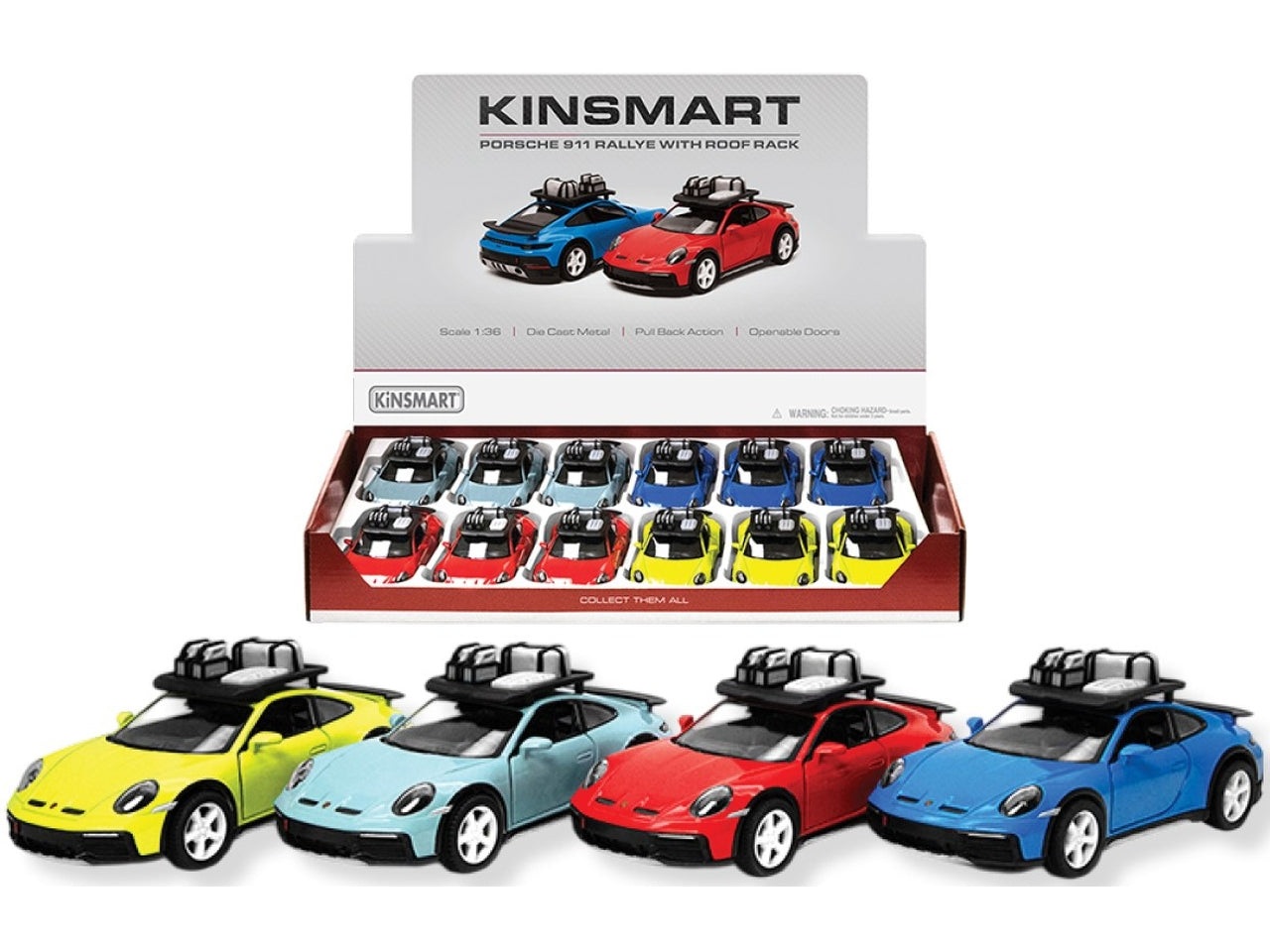 Auto porsche 911 rallye with roof rack