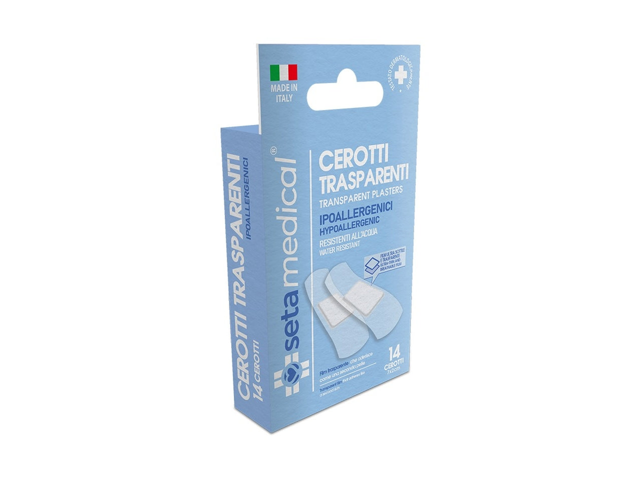 Cerotti trasparenti set da 14 cerotti medi