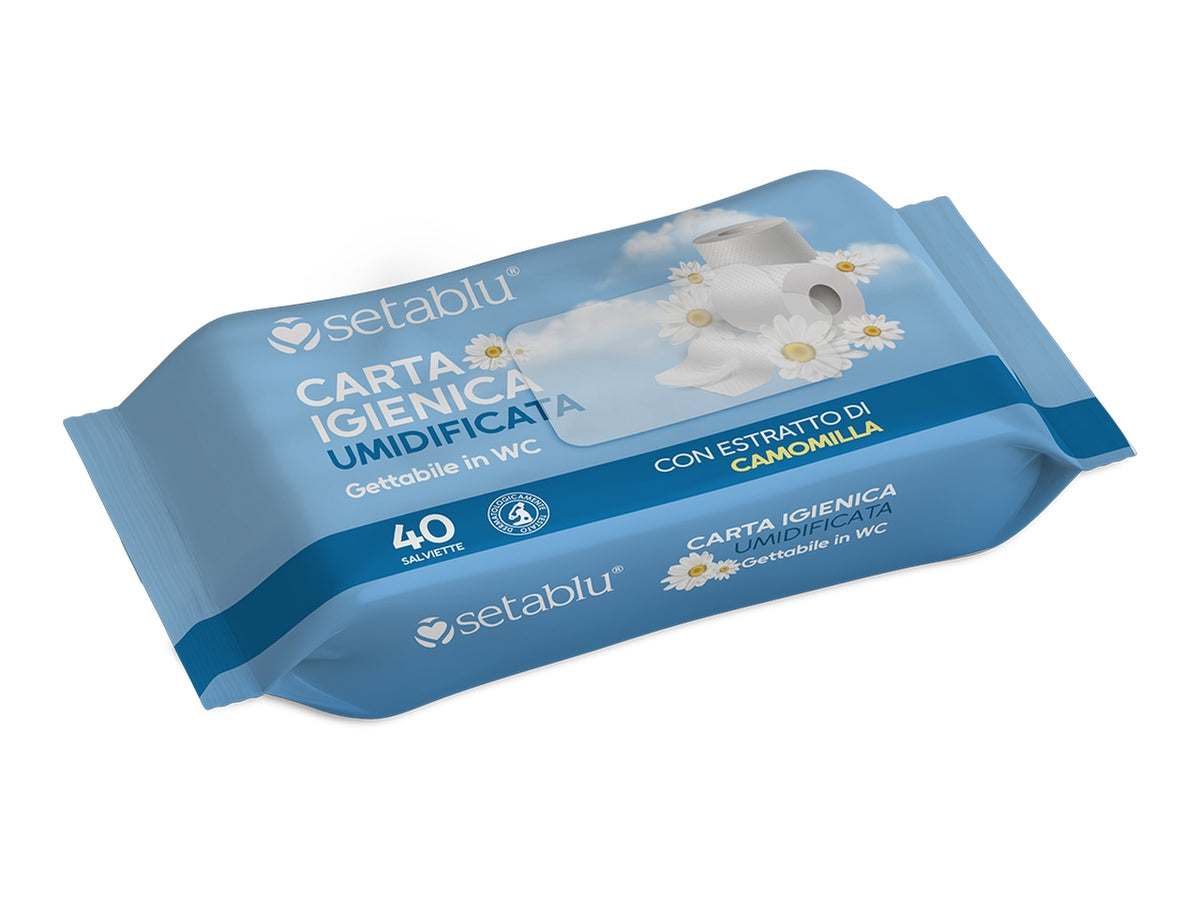 Carta igienica umidificata set da 40 pezzi