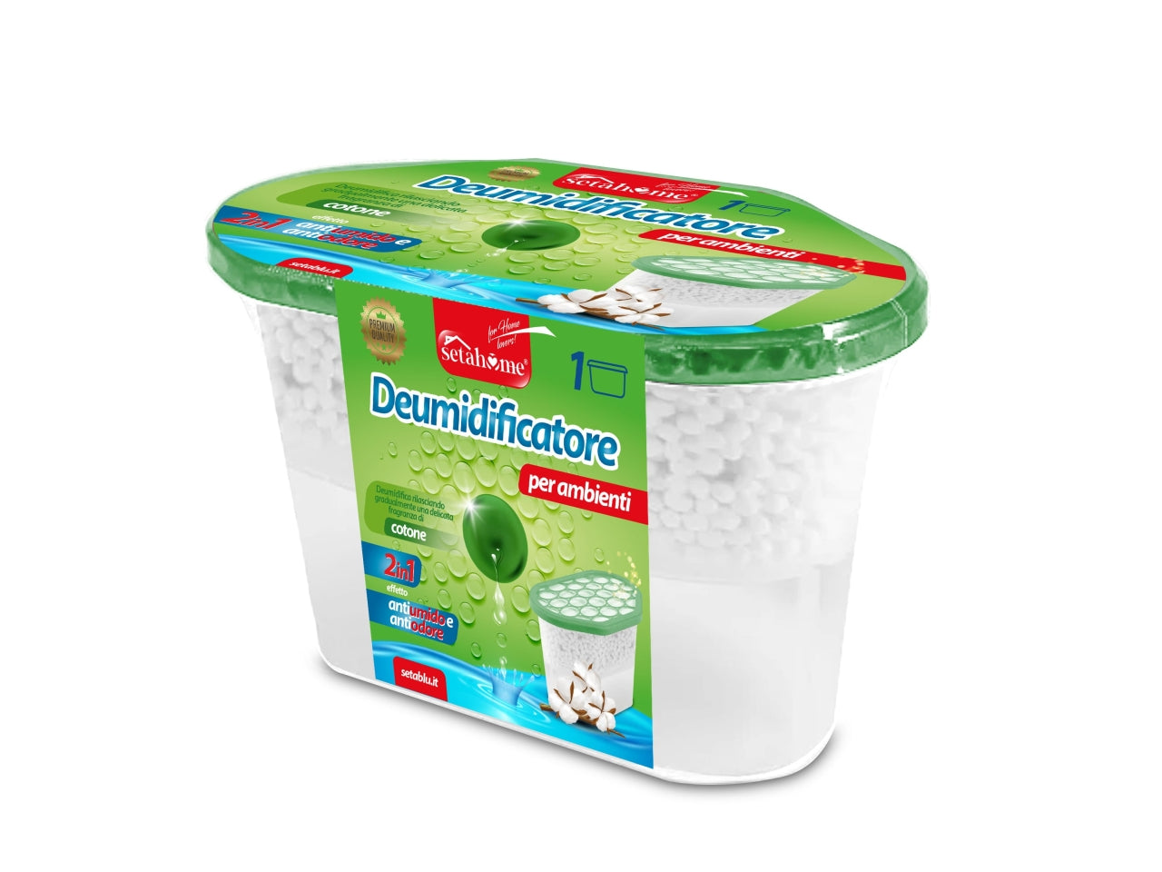 Deumidificatore ambiente 500ml cotone