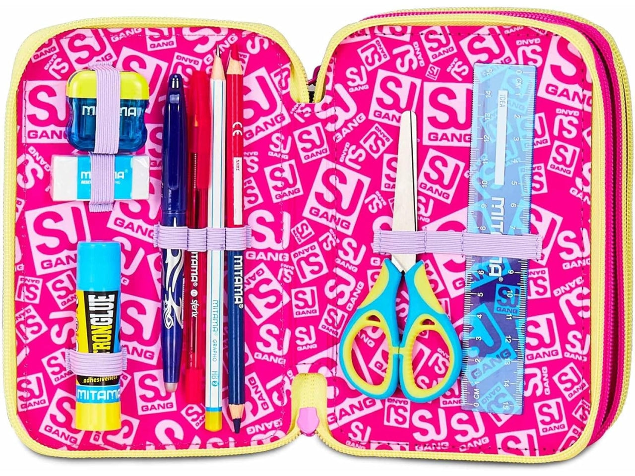 Astuccio 3 zip sj gang game-led girl