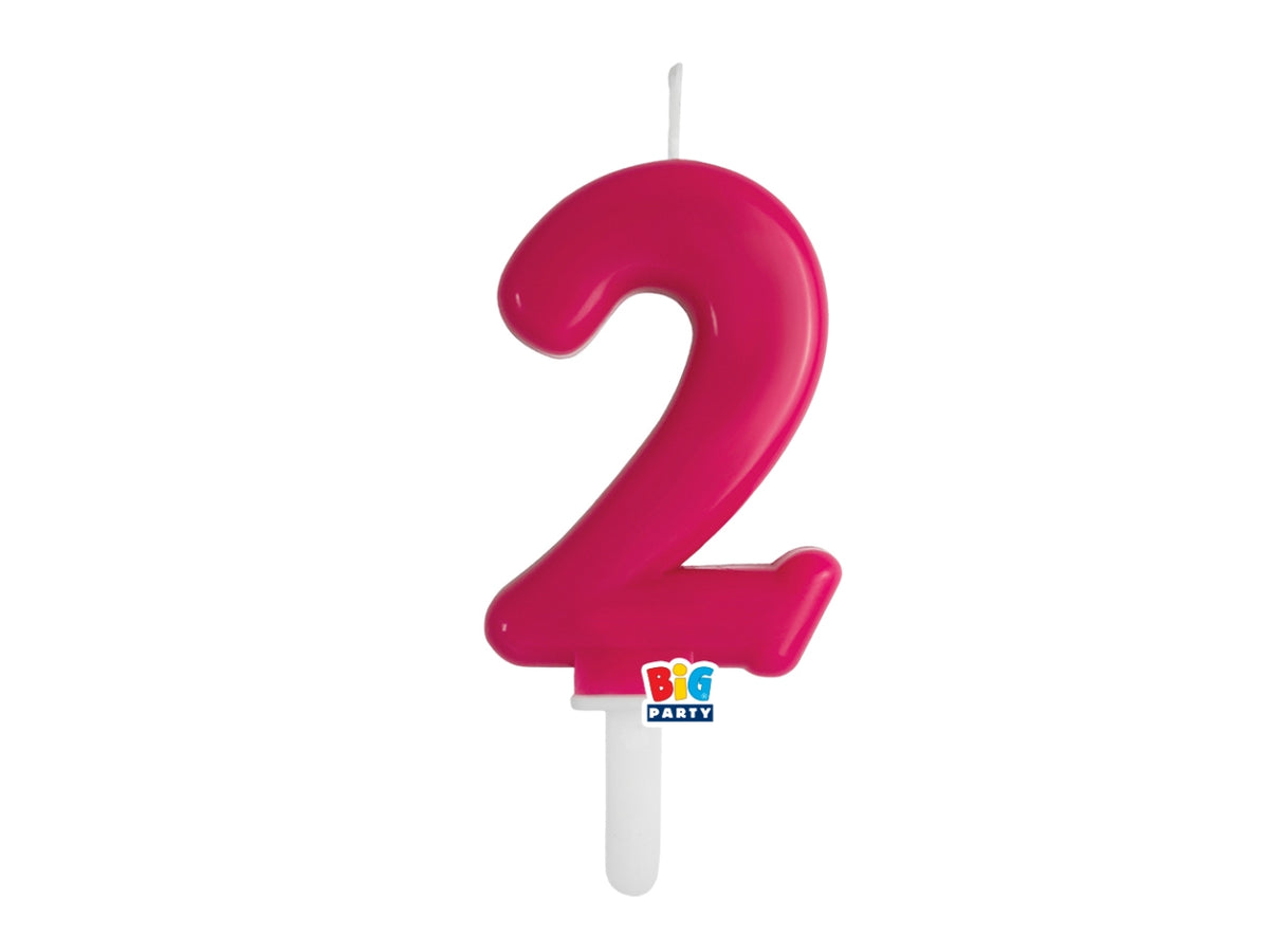 Candelina numero 2 di Cera Tiny Plump Cherry 7cm