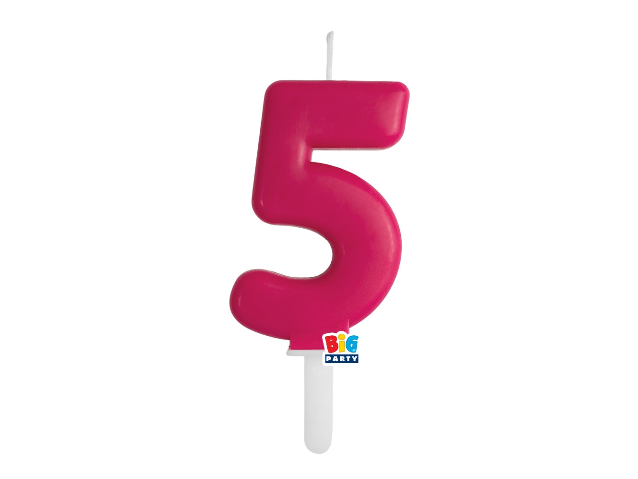 Candelina numero 5 di Cera Tiny Plump Cherry 7cm