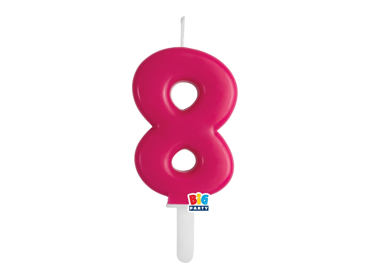 Candelina numero 8 di Cera Tiny Plump Cherry 7cm