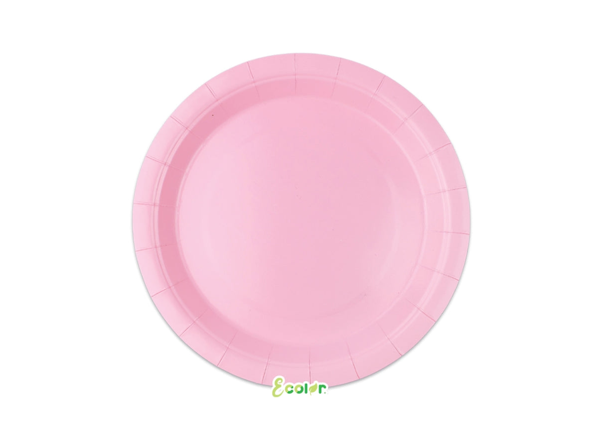 Piatti Ecolor 24cm Rosa set da 25 piatti