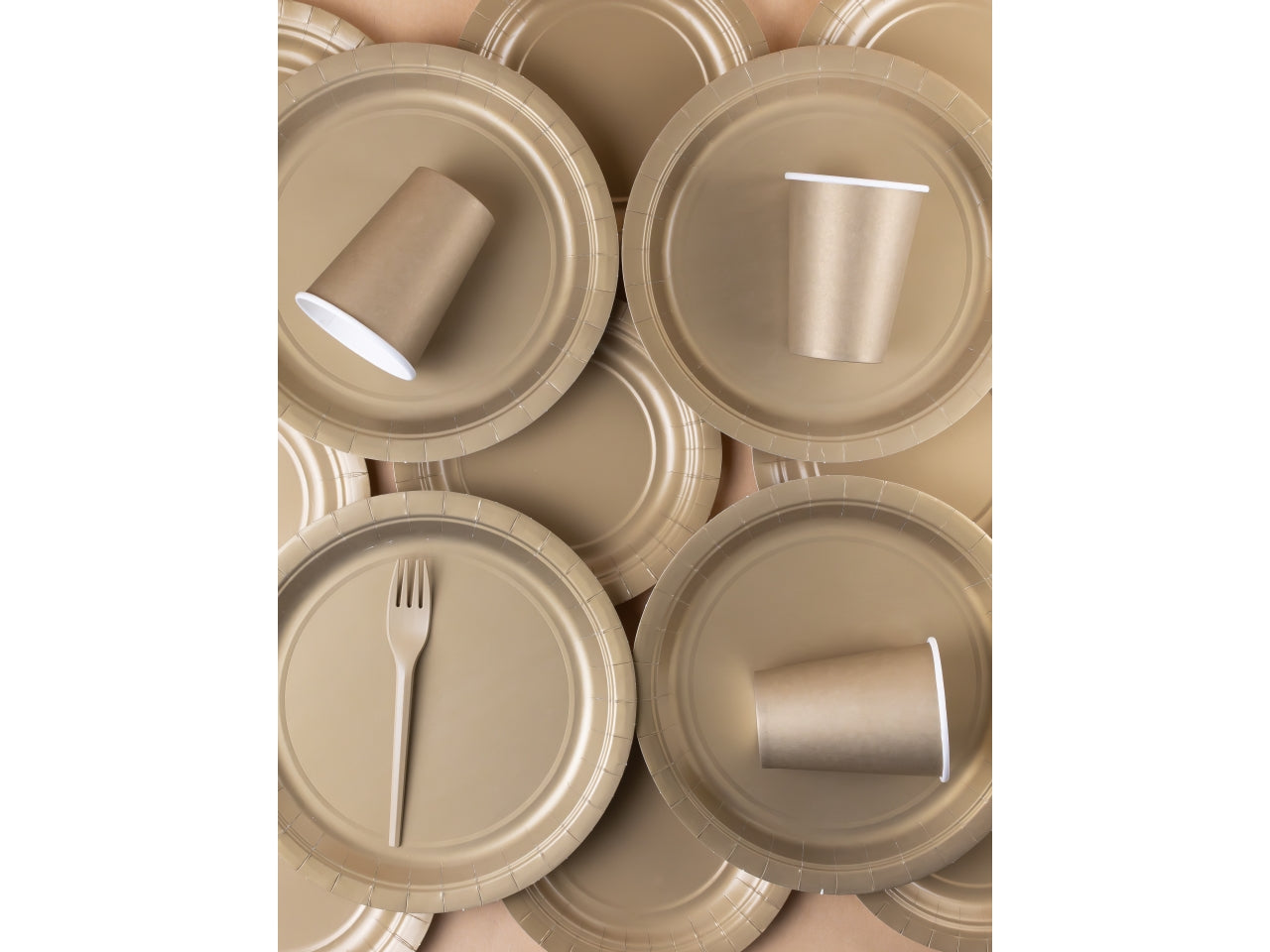Piatti Ecolor 24cm Oro Matt set da 25 piatti