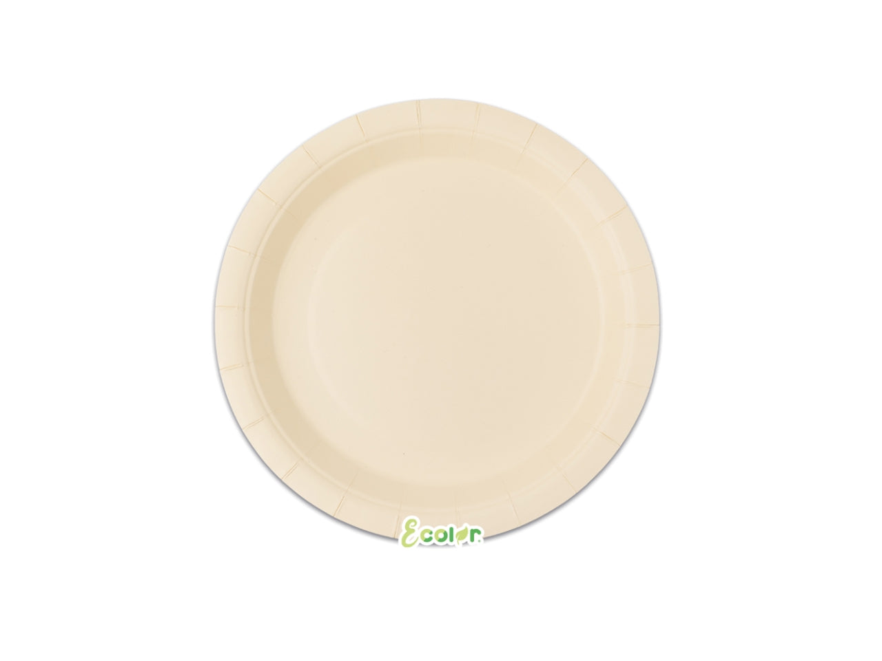 Piatti Ecolor 18cm Latte set da 25 piatti