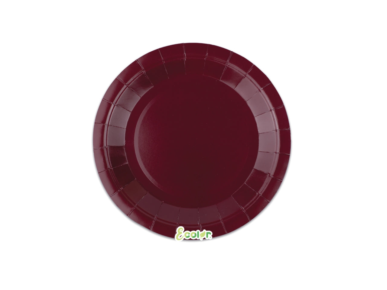 Piatti Ecolor 18cm Borgogna set da 25 piatti