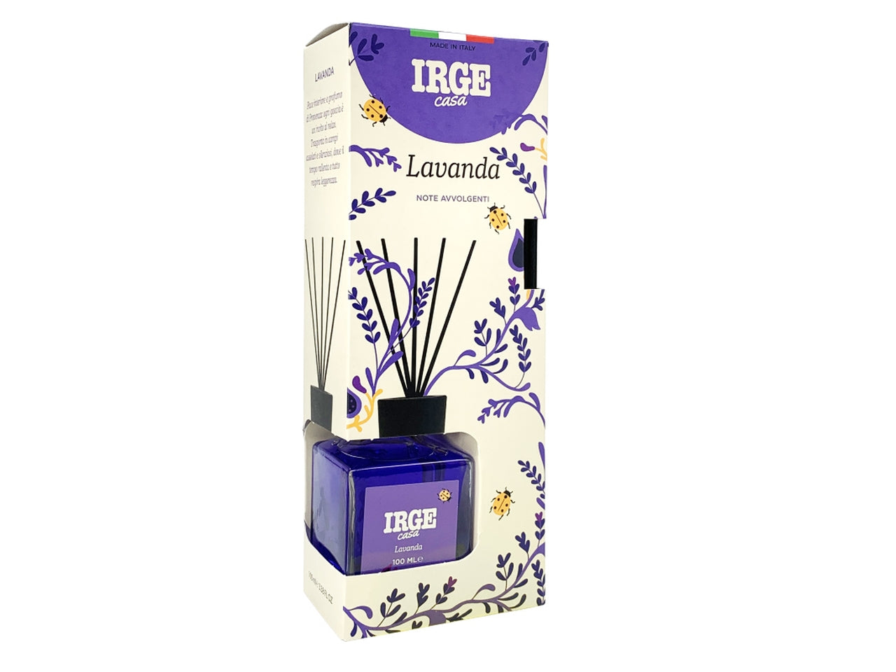 Diffusore cubo 100ml natural lavanda con bastoncini