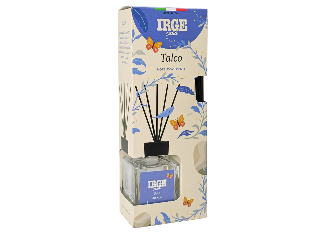 Diffusore cubo 100ml natural talco con bastoncini