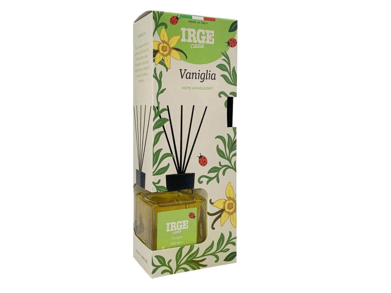 Diffusore cubo 100ml natural vaniglia con bastoncini