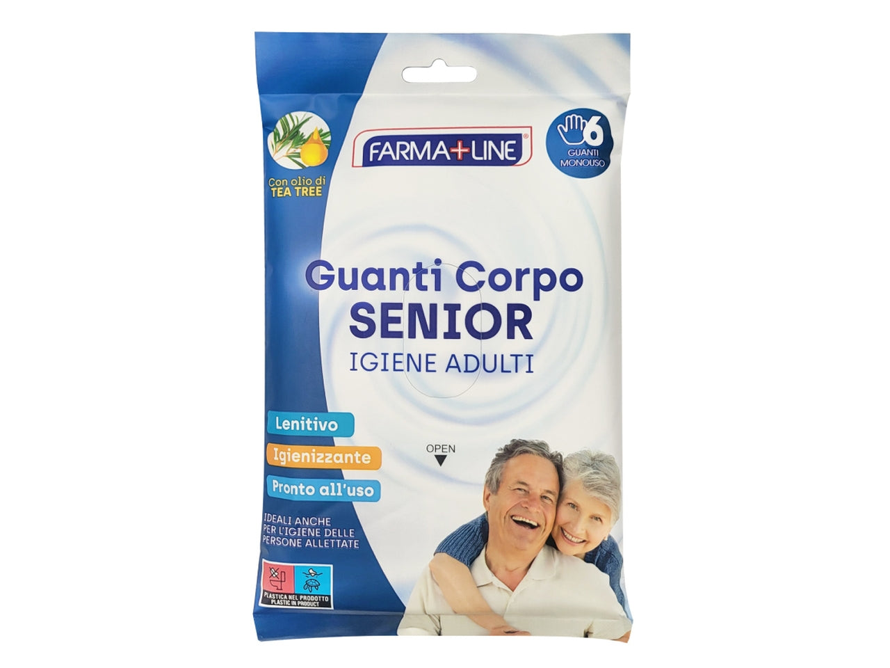 Guanti corpo senior set da 6 guanti