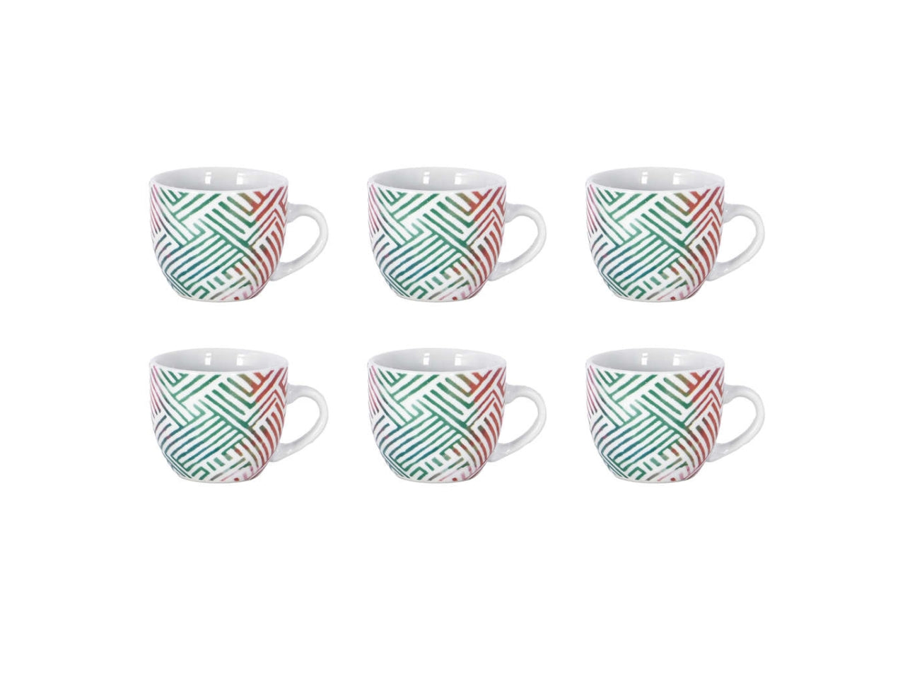 Madrid set caffe' senza piatto set da 6 tazze