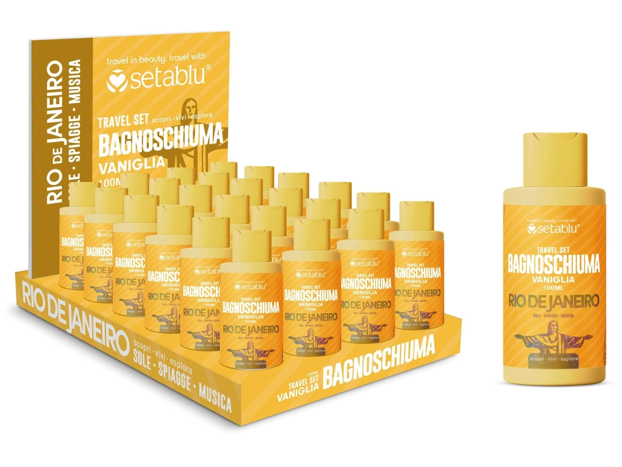 Bagnoschiuma 100ml vaniglia linea travel