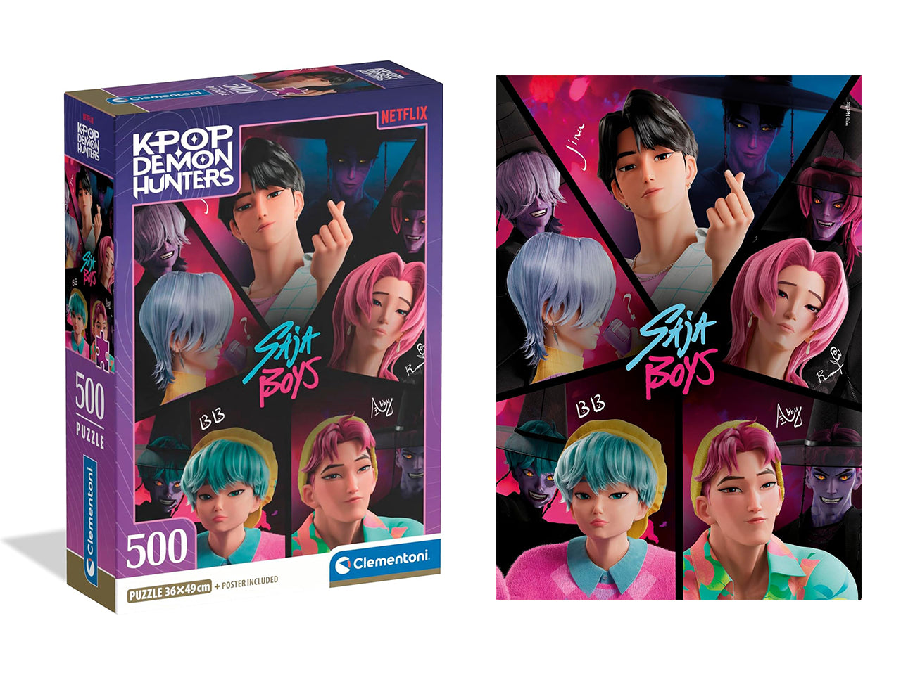 Puzzle 500 Kpop Demon Hunters compact