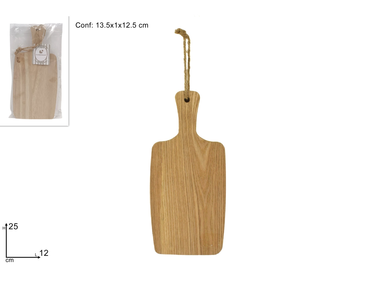 Tagliere legno 25x12cm