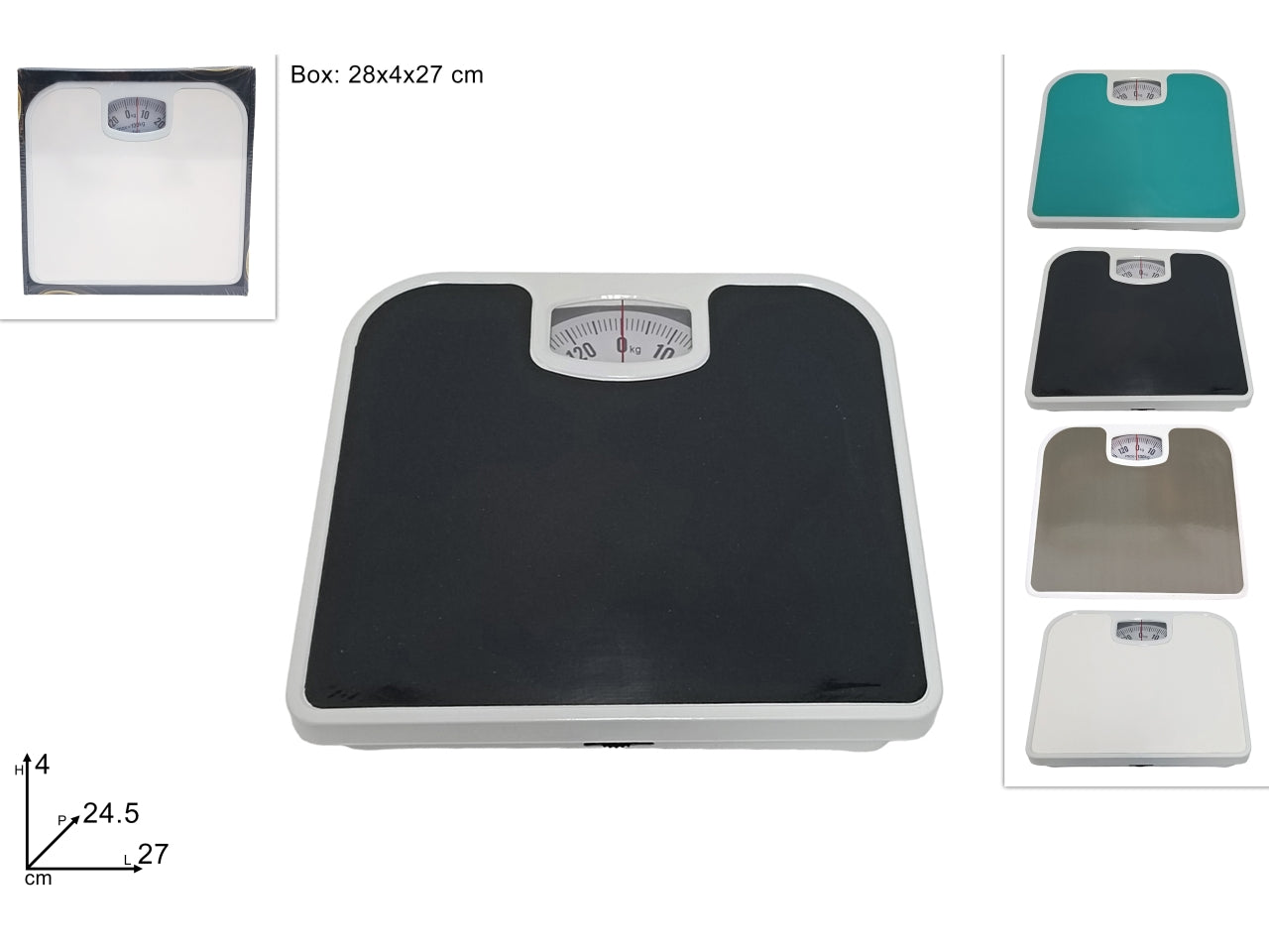 Bilancia pesapersona analogica in 4 colori assortiti