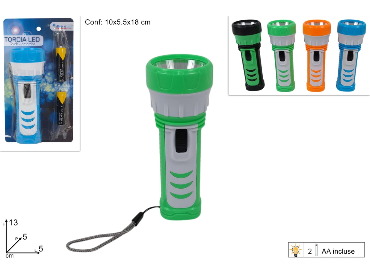 Torcia led, colri assortiti