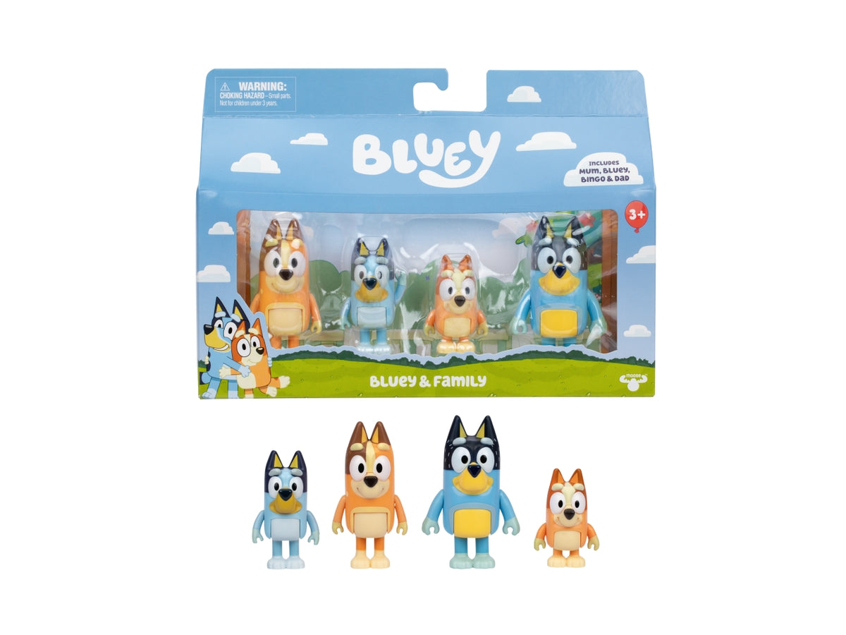 Bluey action fig 4-pack family 23x16x6cm