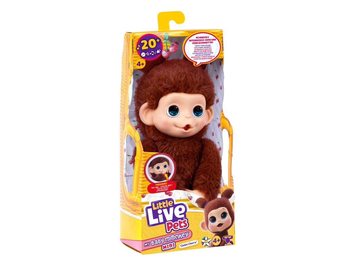Little live pets mini monkey chikki cherry 11x32x8cm