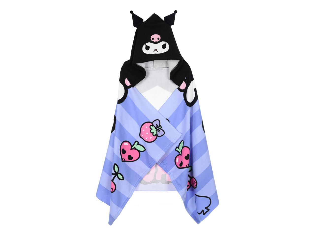 Kuromi telo mare con cappuccio viola $